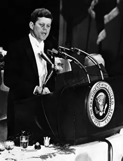 Speaking Prints: John F. Kennedy, pleads with the American Newspaper and Publishers Association to invoke a self-imposed censorship