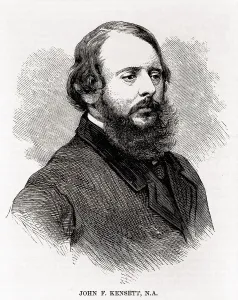 Luminism Prints: John F. Kensett (1816-1872), American landscape painter of the second generation of the Hudson River School