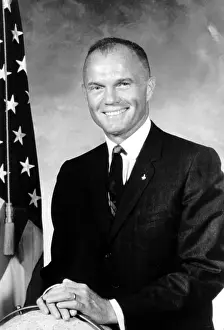 Marine Prints: John Glenn, 1966. First American to orbit Earth