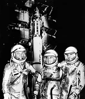 Helmet Prints: John Glenn, Virgil Grissom, and Alan Shepard