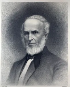 Abolition Prints: John Greenleaf Whittier (1807-1892), American Quaker and abolitionist poet. 1877 portrait
