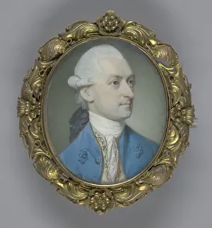 1760s Prints: John Hancock, by Jeremiah Meyer, German miniature painting, water color on ivory, c. 1760