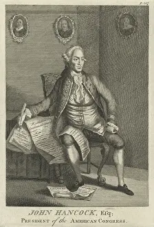 Polemicist Prints: John Hancock was President of the American Congress from May 24, 1775 - Oct. 1777