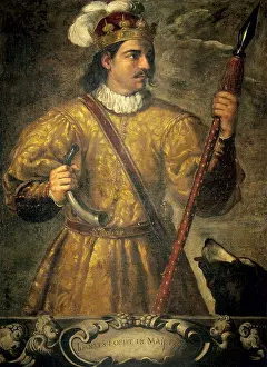 Horns Prints: JOHN I of Aragon (1350-1396). Anonymous
