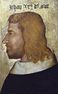 100 Years War Prints: John II the Good. c. 1355. Gothic art