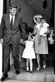 Mantilla Prints: John Kennedy and family, 4/19/63. Courtesy: CSU Archives / Everett Collection