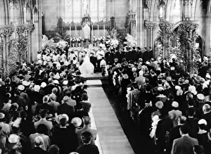 Guests Prints: John Kennedy and Jacqueline Bouvier at the alter of the century-old church of St