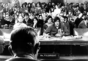 Veterans Prints: John Kerry giving testimony against the war to Senator J