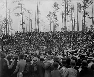 Bare Chested Prints: John L. Sullivan and Jake Kilrain boxing in Richburg