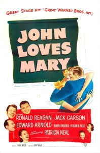 Carson Prints: JOHN LOVES MARY, US poster, bottom left from top: Jack Carson