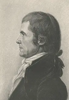 Biographer Prints: JOHN MARSHALL, engraving after early 19th century portrait by Charles Balthazar Saint-Mmin