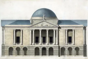 Palladio Prints: John Nash's (1752-1835), building design for the County Hall