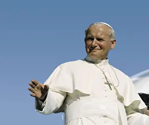 Argentina Prints: JOHN PAUL II (1920). Portrait of the Pope during his visit to Argentina in 1987