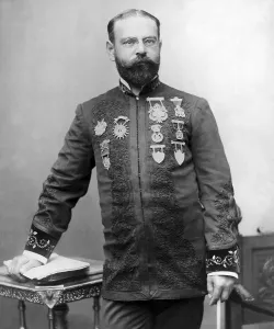 Sousa Prints: John Philip Sousa (1854-1932), American composer, phtograph by Aime Dupont, New York, 1895