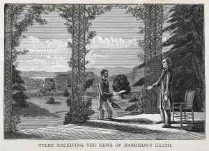 September Prints: John Tyler receiving the news of President Harrison's death, [April 5, 1841]