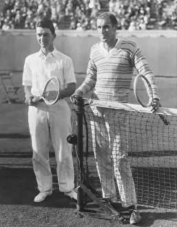 Sportswear Prints: John Van Ryn and Bill Tilden (left) at 45th National Lawn Tennis Tournament at Forest Hills