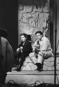 Performing Prints: THE JOHNNY CASH SHOW, from left: Bob Dylan