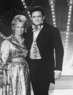 1970s Prints: THE JOHNNY CASH SHOW, from left: Tammy Wynette