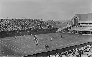 Tennis Prints: Bill Johnston and Norris Williams play at the U