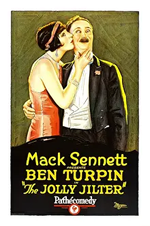 Kissing Cheek Prints: THE JOLLY JILTER, right: Ben Turpin, 1927