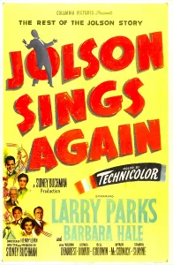 Images Dated 16th July 2013: JOLSON SINGS AGAIN, US poster, Al Jolson, 1949