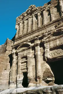 Near East Prints: JORDAN. MAAN. Petra. Palace Tomb or Three Storey Tomb at the Way of the Faades
