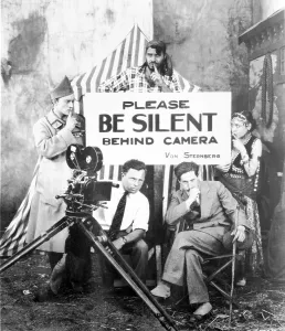 Filmmaking Prints: Josef von Sternberg during the shooting of MGM's silent film, EXQUISTE SINNER in 1926