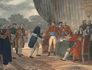 Murray Prints: Joseph Bonaparte gestures to a US diplomat
