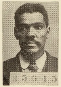 Halftone Prints: Joseph Chancellor, police mug shot of an African American man, halftone photograph, 1910