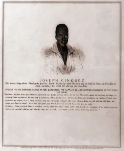 Legal Prints: Joseph Cinquez, lead fifty-four African captives revolt against their illegal captors on the slave ship Amistad
