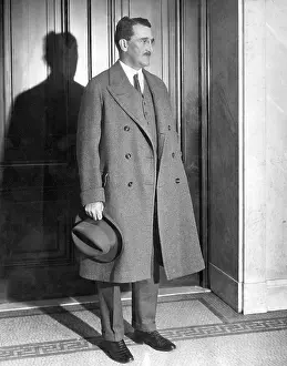 Overcoat Prints: Joseph Pulitzer (1847-1911), American publisher known for establishing the Pulitzer Prize