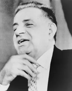 Mobsters Prints: Joseph Valachi, singing during appearance before Senate Investigations subcommittee in 1963
