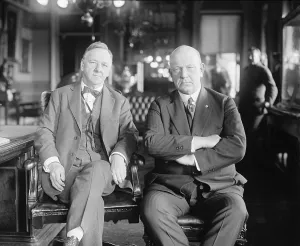 Tea Pot Dome Prints: Josephus Daniels and Edward Denby, outgoing and incoming Secretaries of the Navy