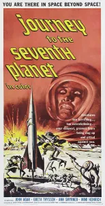 Rocket Ship Prints: JOURNEY TO THE SEVENTH PLANET, poster art, 1962