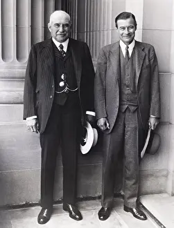 Famous Father Prints: J.P. Morgan Jr. (left) and son