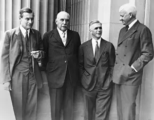 Harold Prints: J.P. Morgan Jr. with a few of his partners at the Senate Banking and Currency Committee hearings