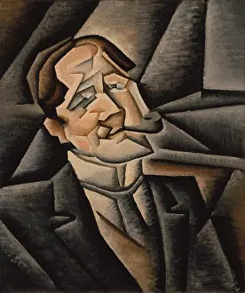 Juan Prints: JUAN LEGUA, by Juan Gris, 1911, Spanish Cubist painting, oil on canvas