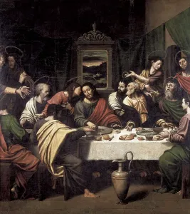 Juanes Prints: JUANES, Juan de (1523-1579). Last Supper