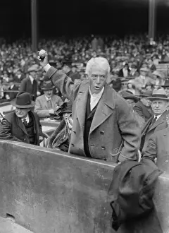 Landis Prints: Judge Kenesaw Mountain Landis, Commissioner of Baseball opening a game