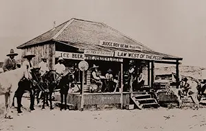 Courts Prints: Judge Roy Bean (1825-1903), was the Justice of the Peace in Val Verde County