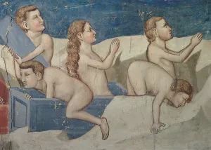 Wavy Hair Prints: The Last Judgement, by Giotto, 1303 - 1305 about