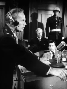 Microphone Prints: JUDGMENT AT NUREMBERG, Richard Widmark, Burt Lancaster, Maximilian Schell, 1961