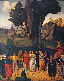 Judgment of Salomon, by Unknown Artist, 1505 about, 16th Century, oil on panel, cm 89 x 72 - Italy, Tuscany, Florence, Uffizi Gallery