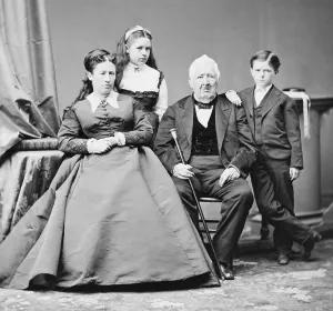 Studio Prints: Julia Dent Grant, with her two youngest children