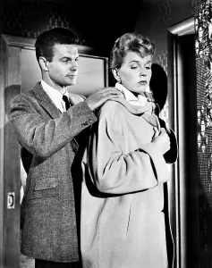 Jourdan Prints: JULIE, from left, Louis Jourdan, Doris Day, 1956