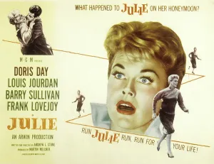 Husband Prints: JULIE, Louis Jourdan, Doris Day, 1956