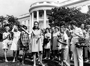 Tourists Prints: Julie Nixon Eisenhower worked as a White House tour guide in the summer of 1969