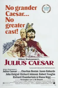 Roman Empire Prints: JULIUS CAESAR, US poster, from left: John Gielgud, Charlton Heston, 1970