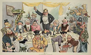 Hearst Prints: June 1904 cartoon in PUCK magazine mocking the political ambitions of William Randolph Hearst