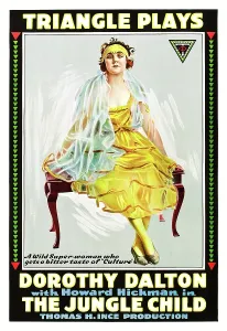 1916 Movies Prints: THE JUNGLE CHILD, Dorothy Dalton on poster art, 1916